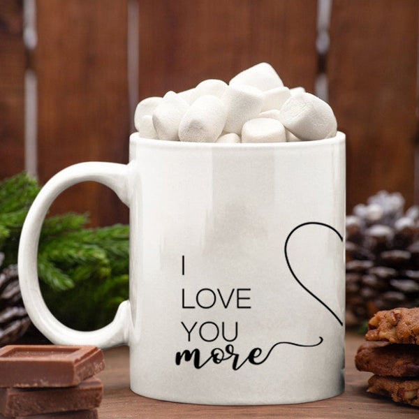 I Love You More & Most Couple Mugs