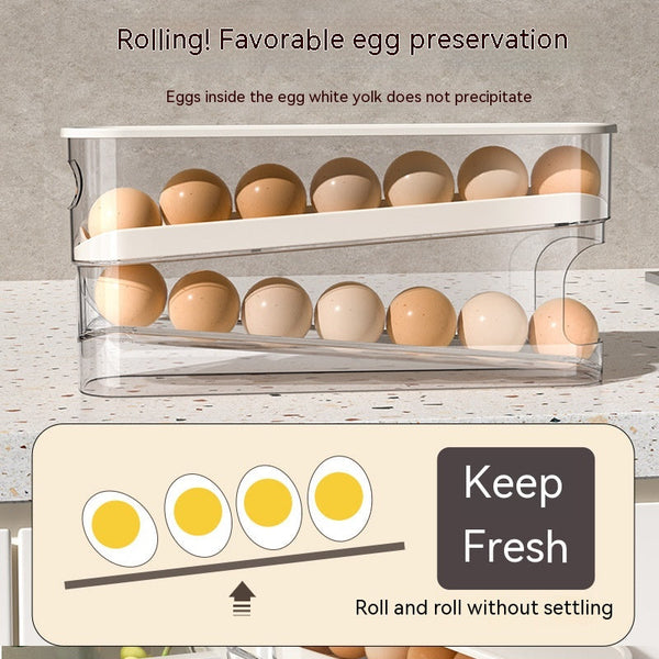 SlideNest™   | Double-Layer Egg Storage Box